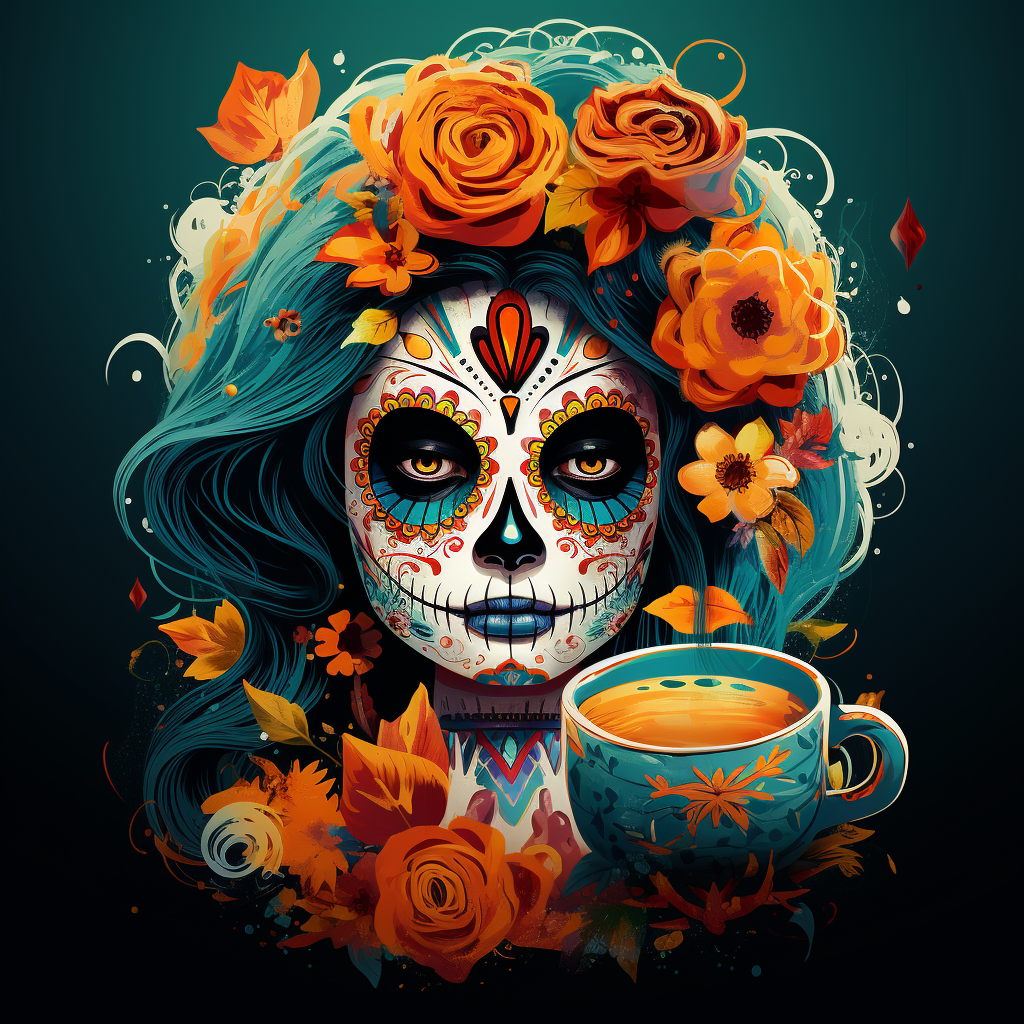 Catrina enjoying a coffee