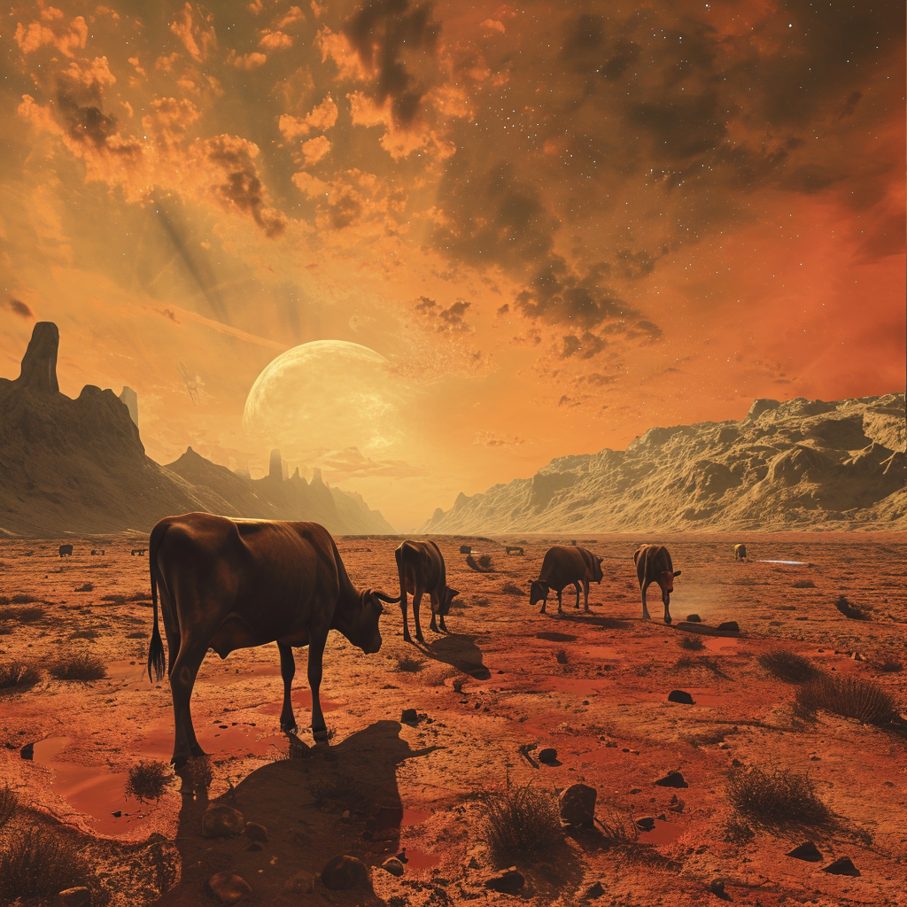 Cattle farm on Venus