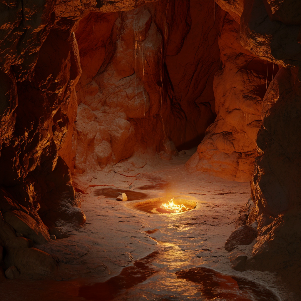 Cave Campfire Sandstone Geologic Formations