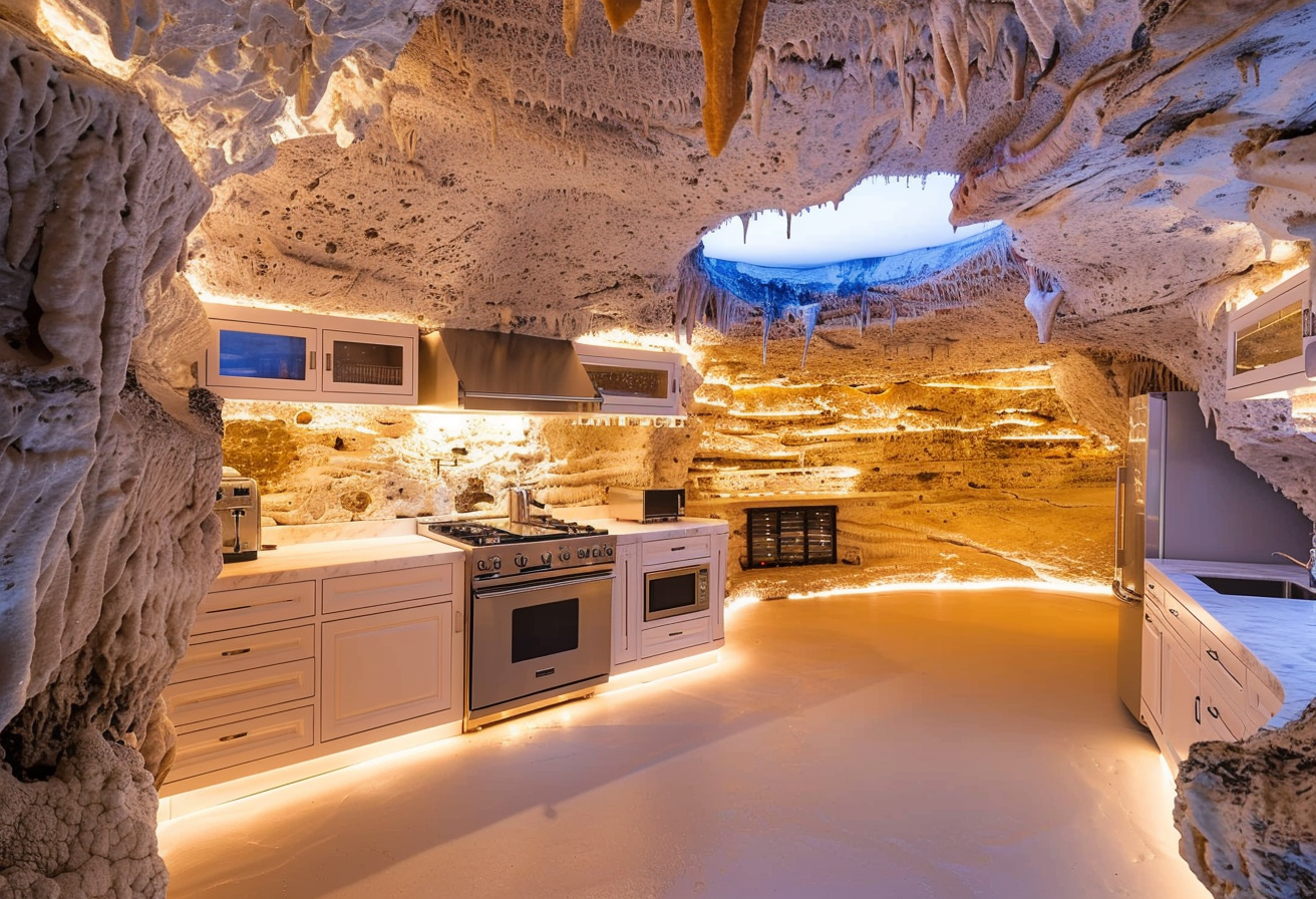 Modern Cave Kitchen Formation