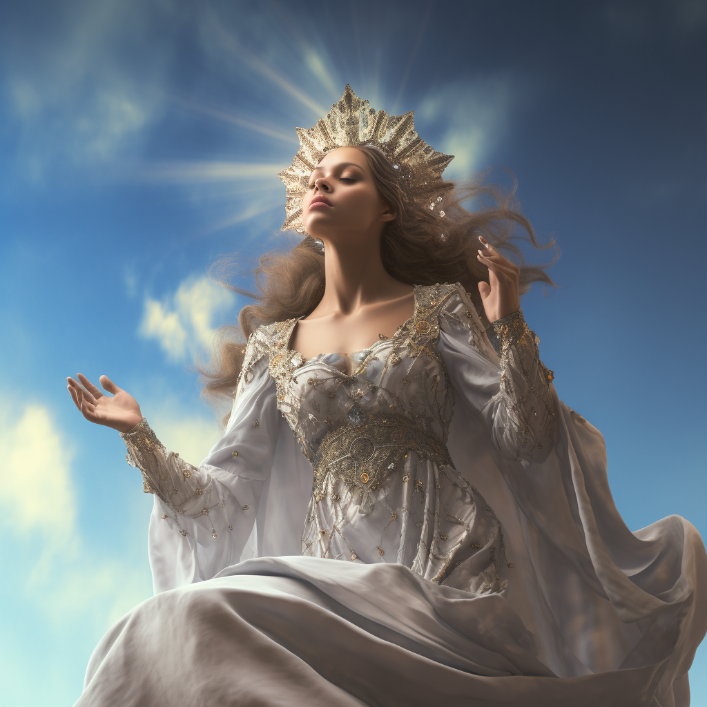 Celestial Fantasy Goddess Mother Space Image