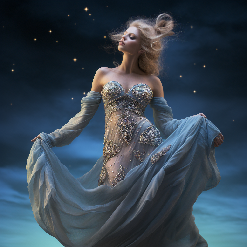 Celestial Fantasy Goddess Mother Space Image