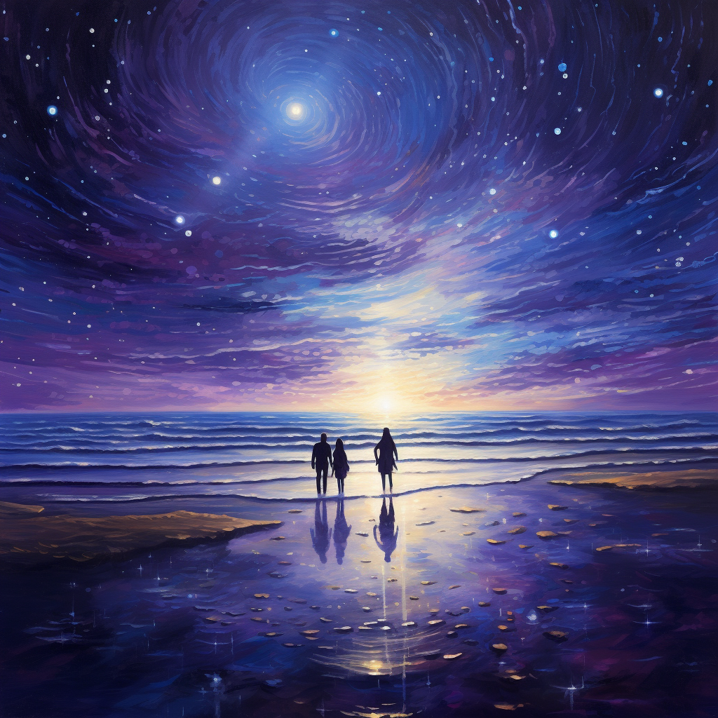 Man and Woman on Celestial Beach