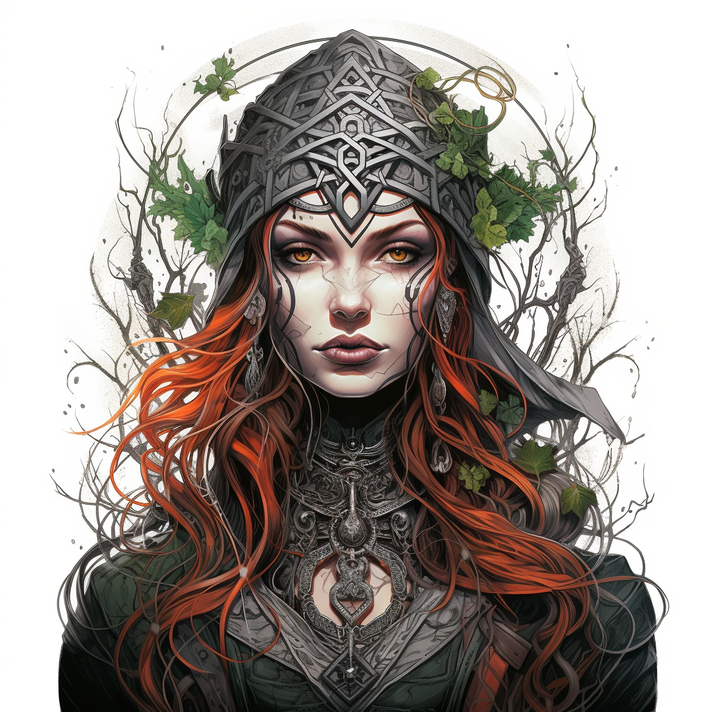 Celtic Witch Gothic Fantasy Artwork