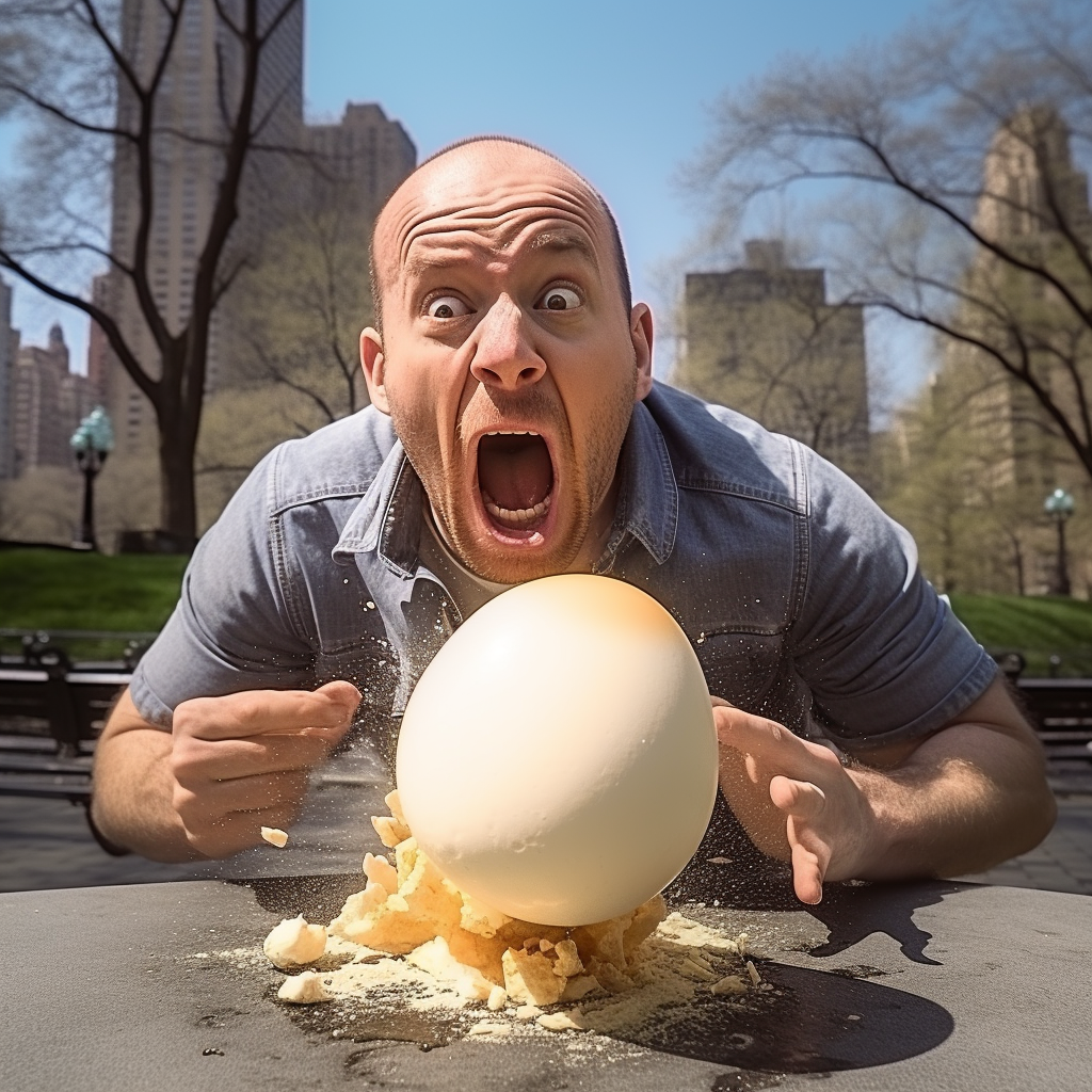 Man in Central Park hit with a raw egg