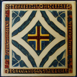 Benedictional of St Æthelwold-inspired ceramic tile pattern