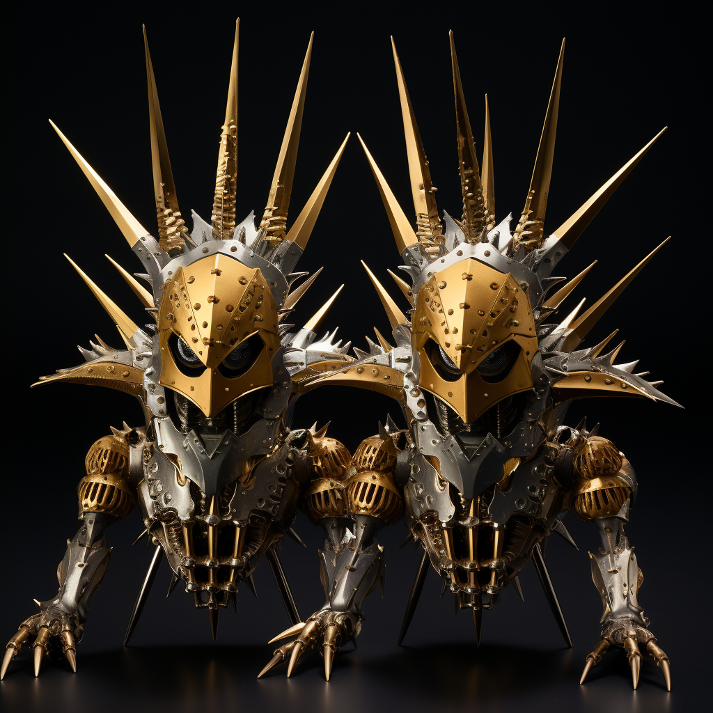 Golden chackrams with deadly spikes