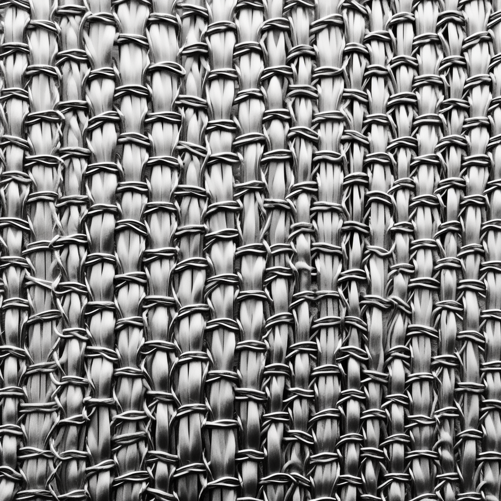 Wind Blowing Chainmail Cloth on White Background