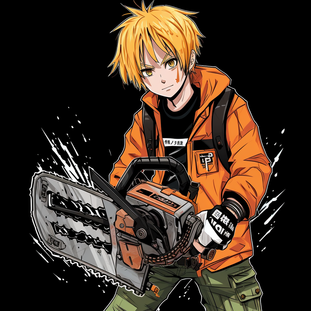 Colorful Chainsaw Man Y2K Anime