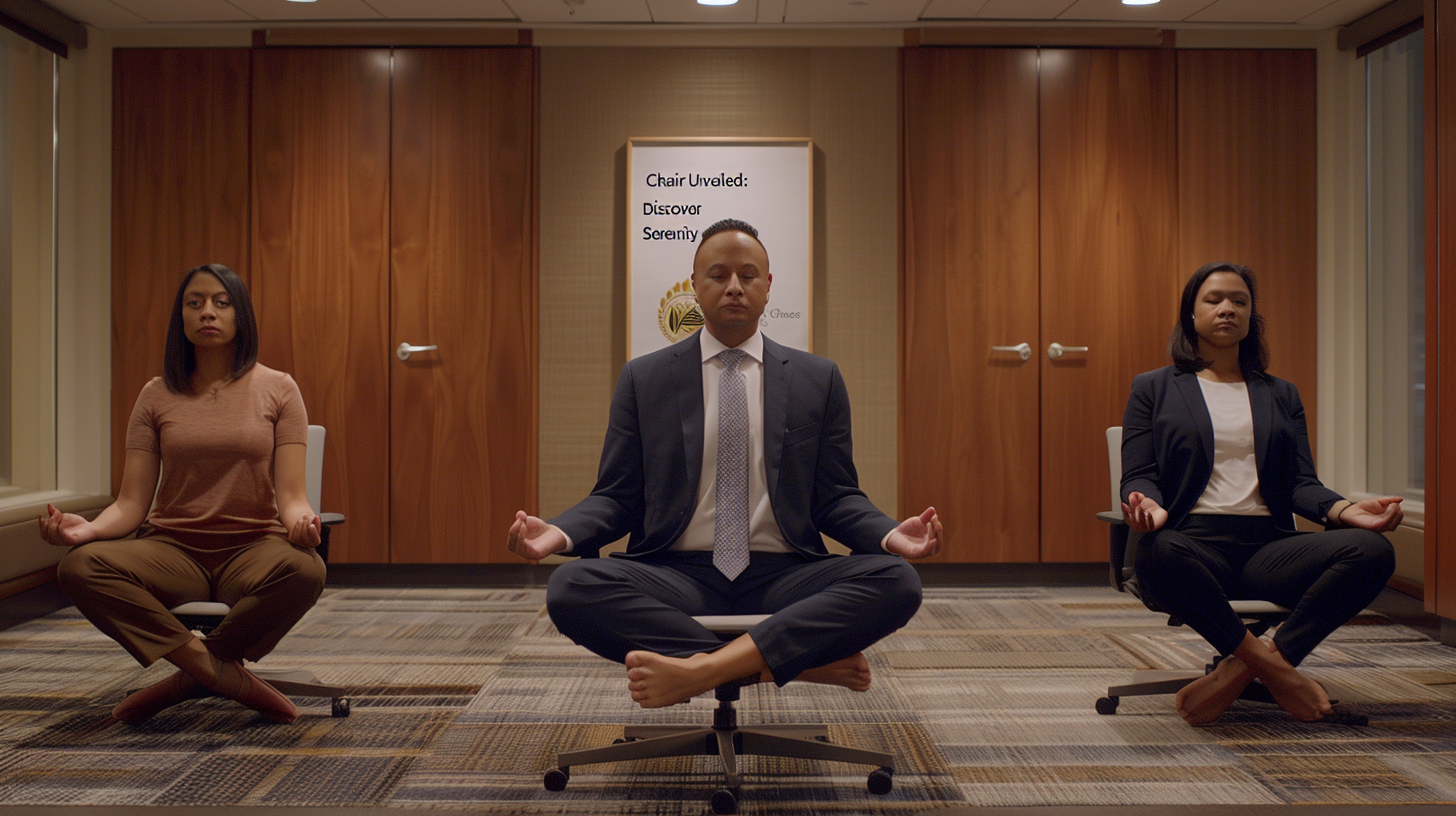 Serene Chair Yoga Corporate Chaos