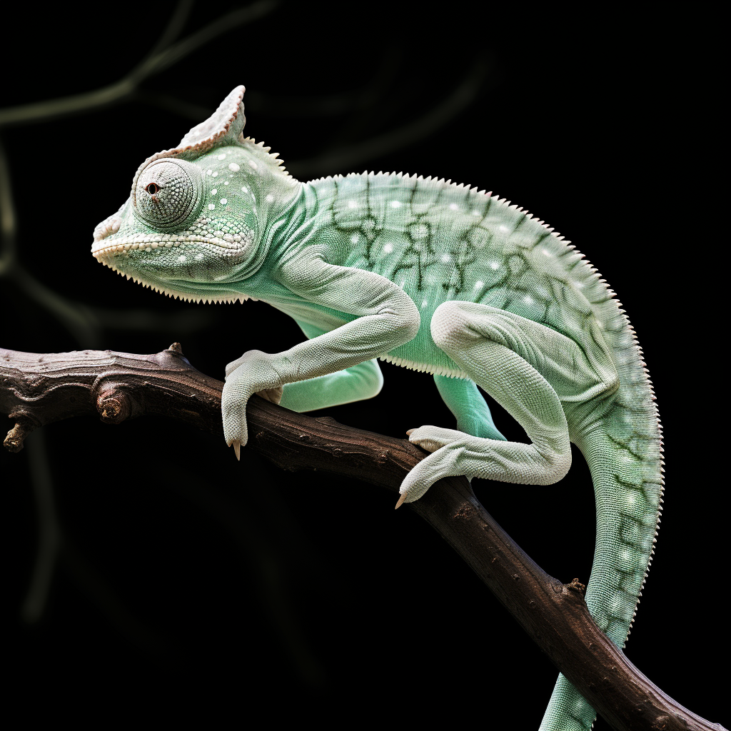 X-ray of Chameleon on Branch