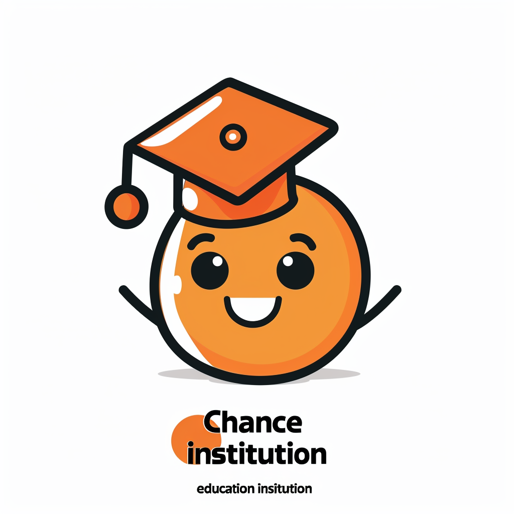 Chance Education Logo Orange Cap