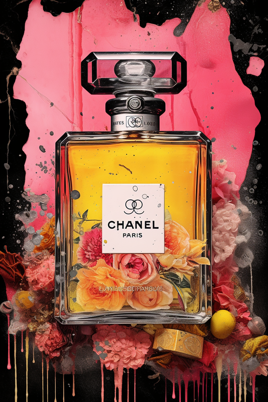 Chanel perfume bottle for artist