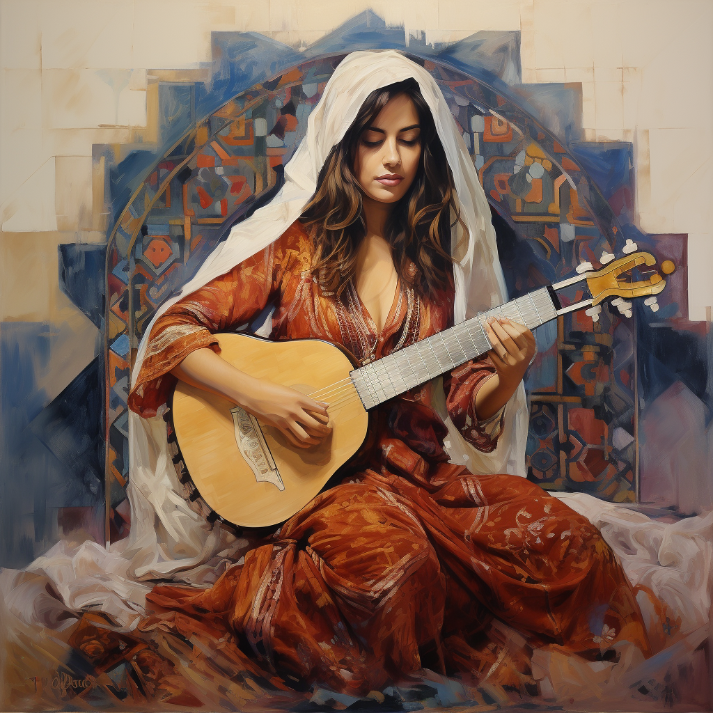 Talented Moroccan chanteuse performing