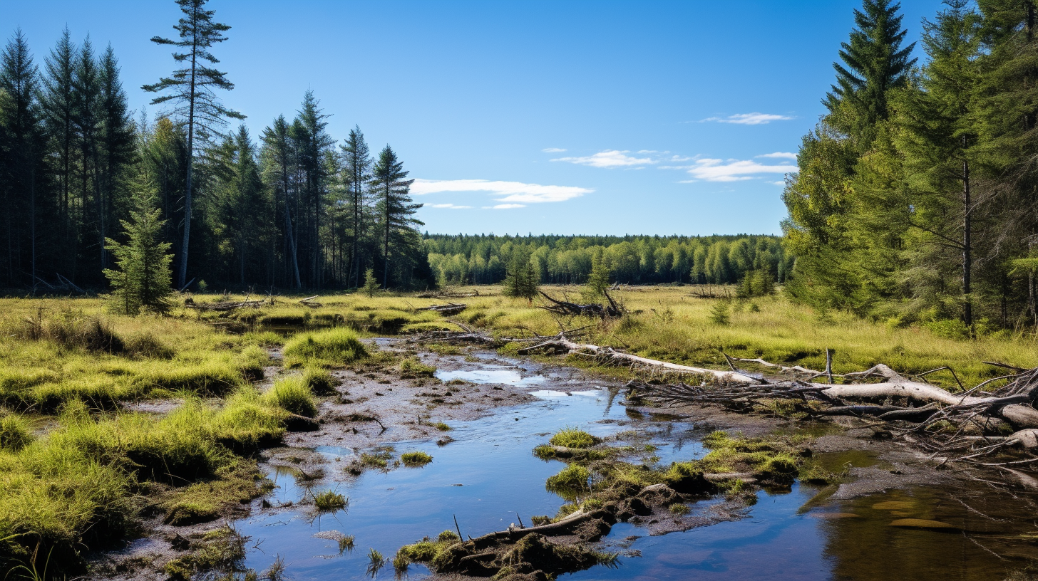 Stunning nature scene in Chapleau Crown Game Preserve