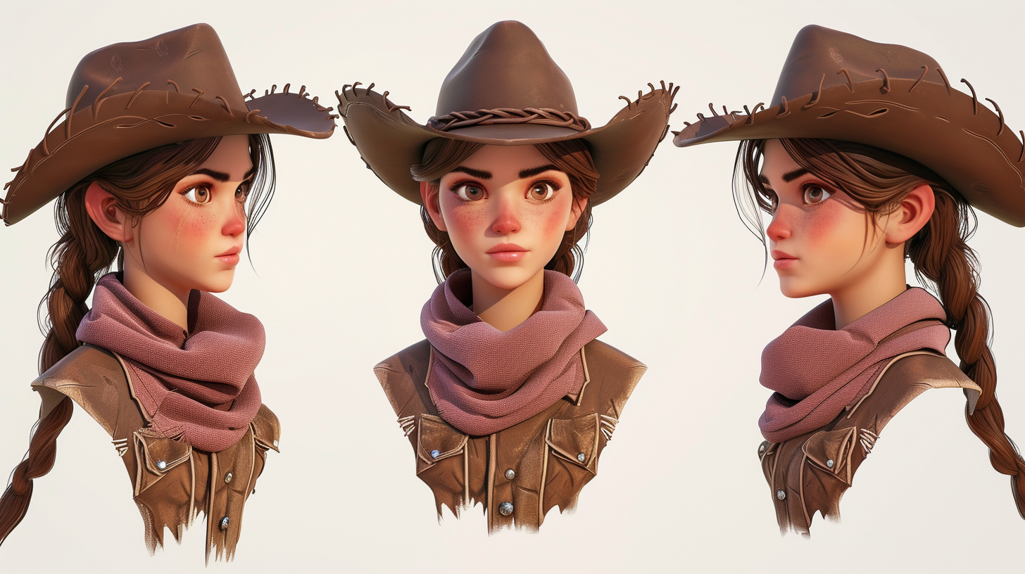 Cowgirl Expressions Concept Photo