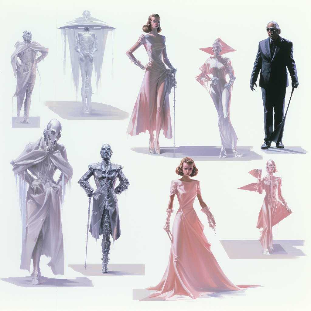 Alex Ross character design sheet