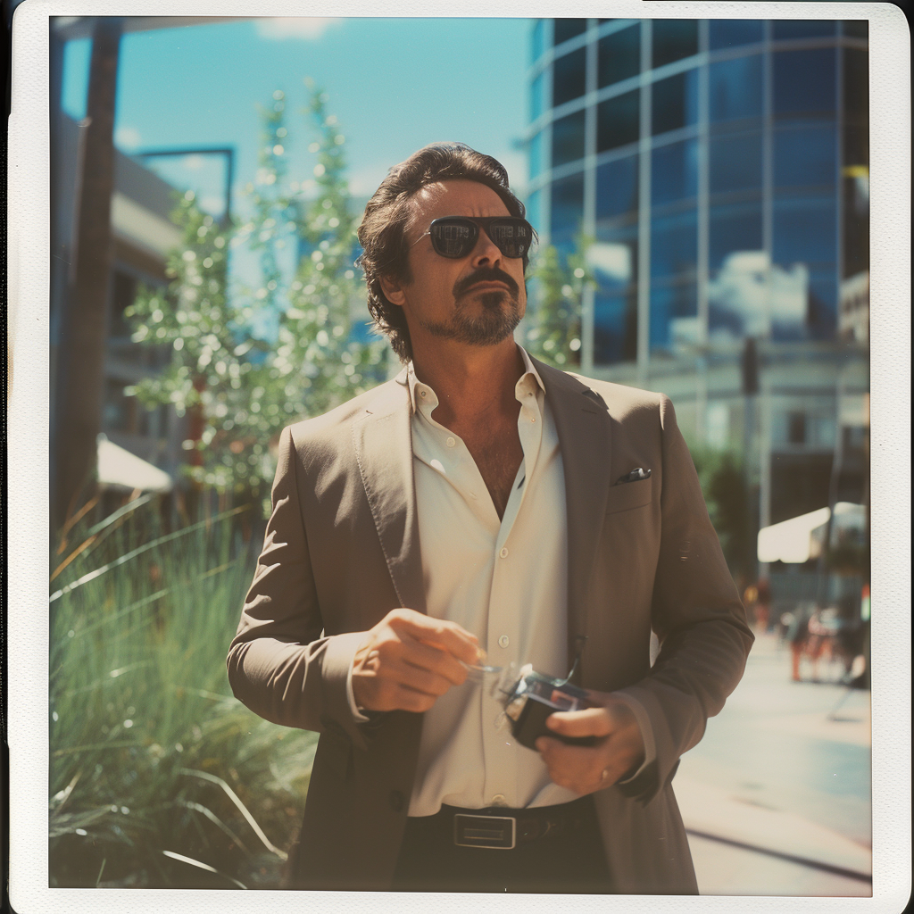 Charismatic man in sharp suit with goatee and sunglasses