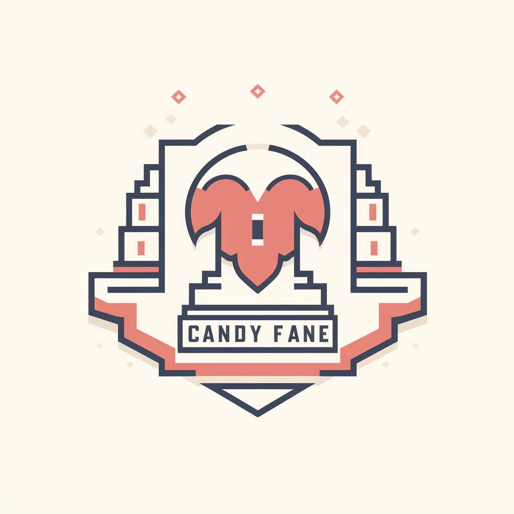 Retro charity fund logo icon