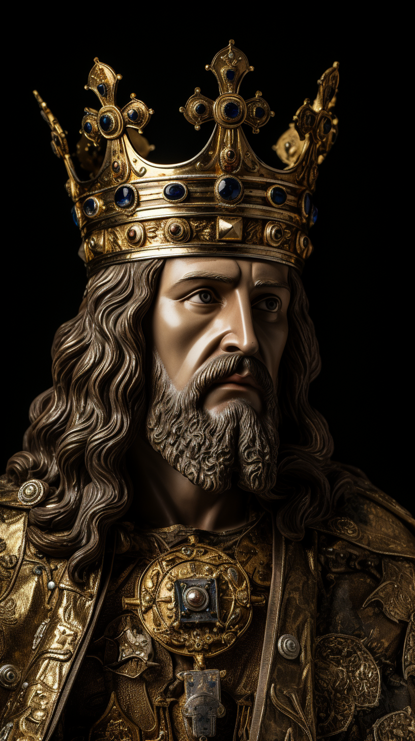 Charlemagne in royal attire