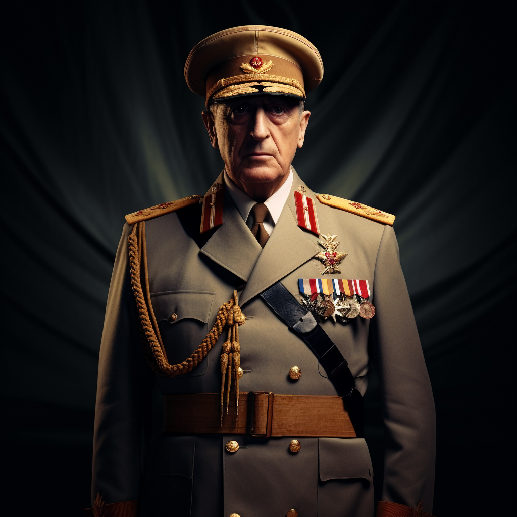 Realistic Picture of Charles de Gaulle