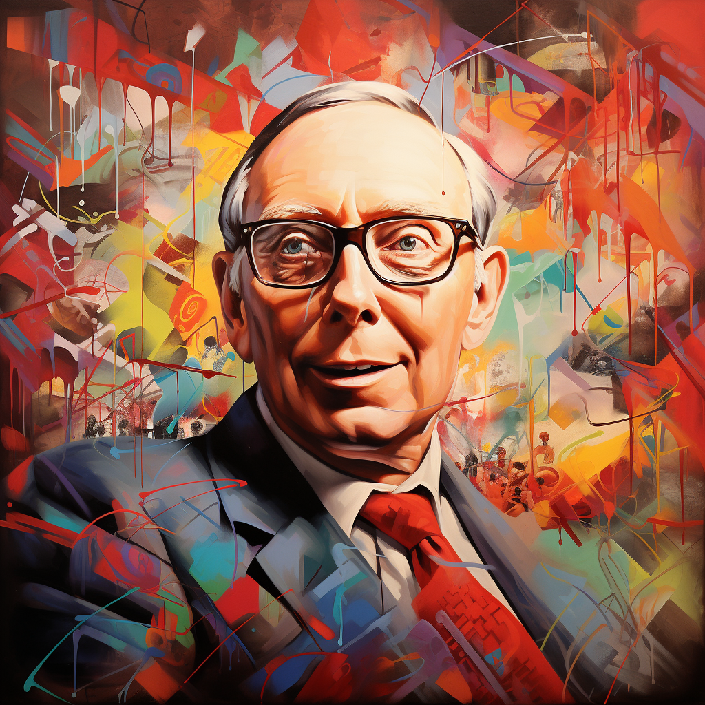 Charlie Munger graffiti art