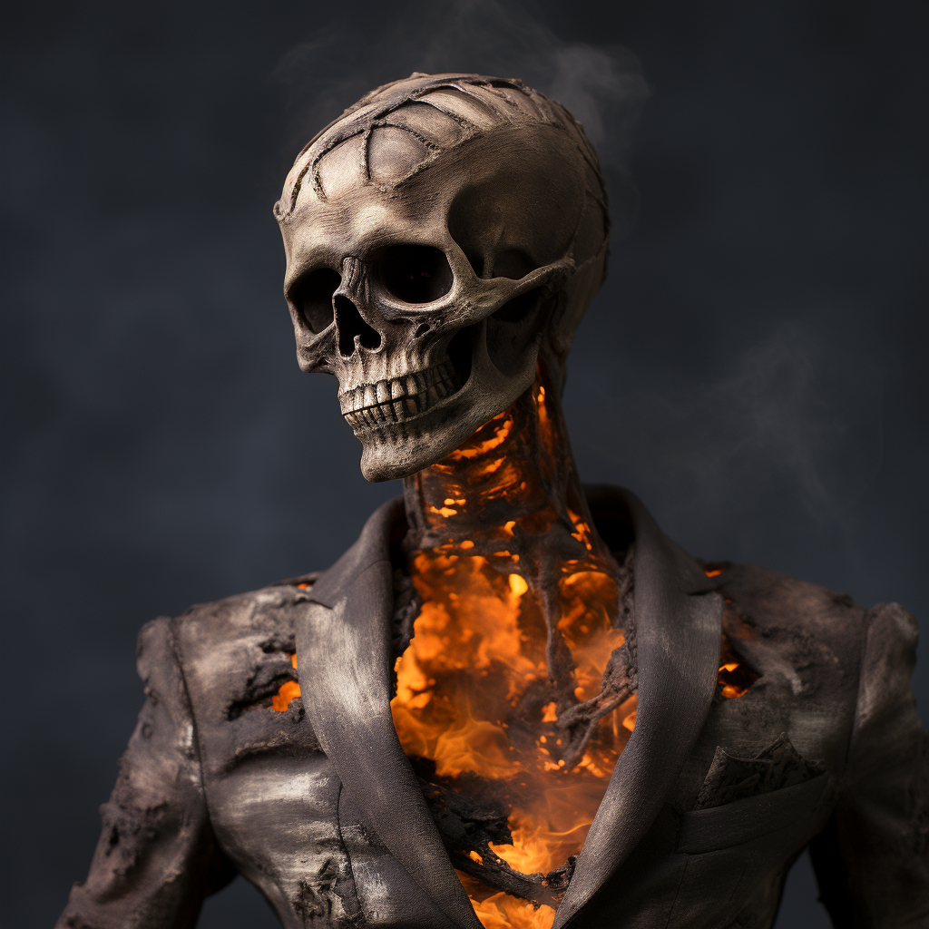 Charred Fashion Skeleton Image