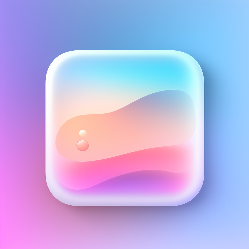 Abstract chat icon with ray tracing effect