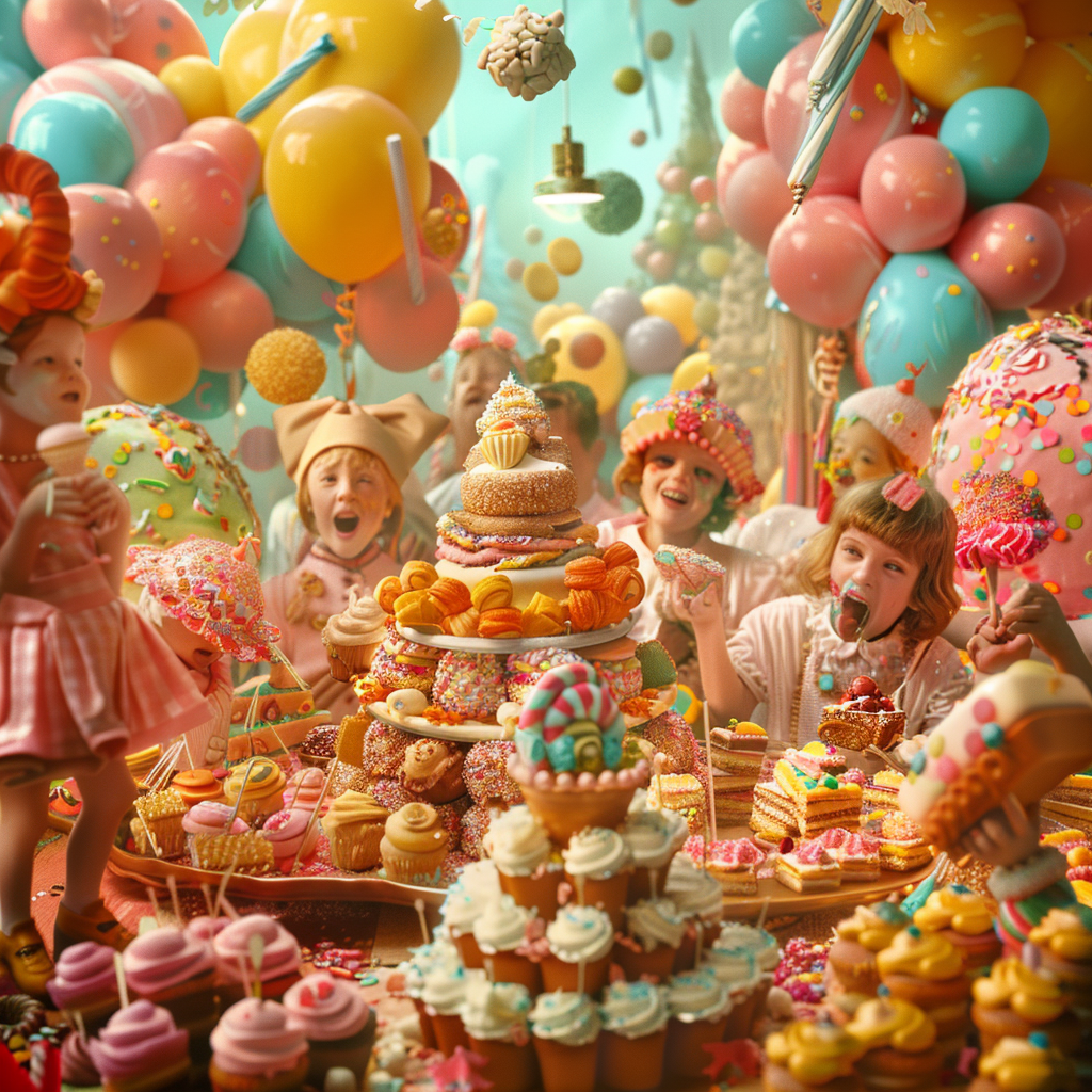 Group of People with Sweets