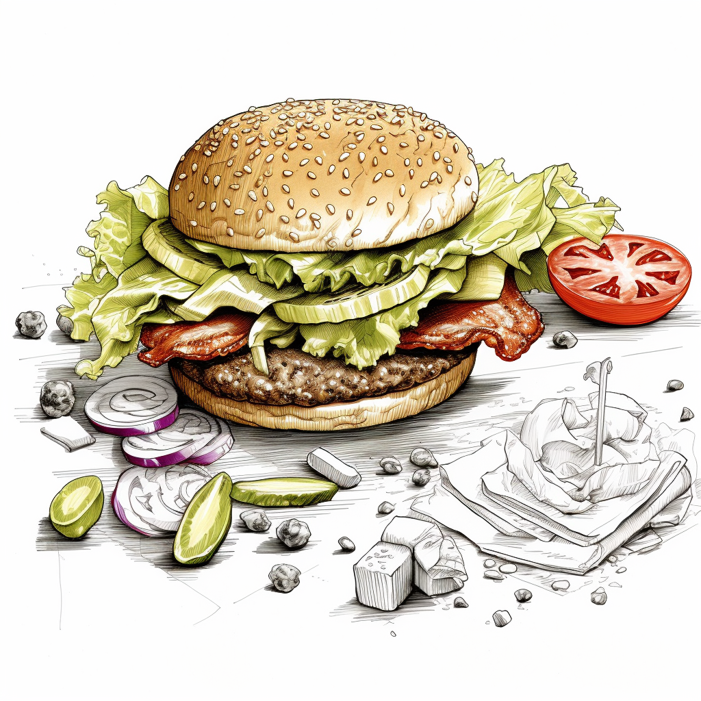 Cheeseburger components image