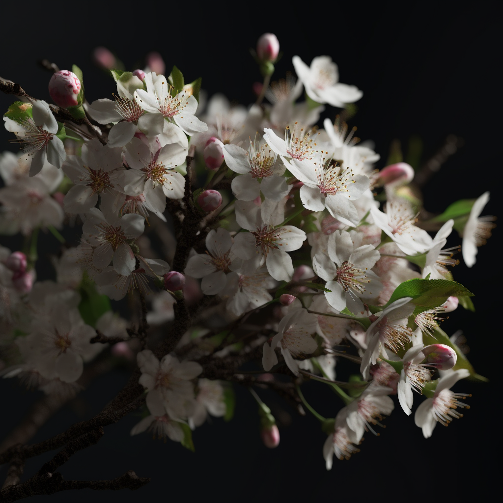 Vibrant cherry blossom branches in HD