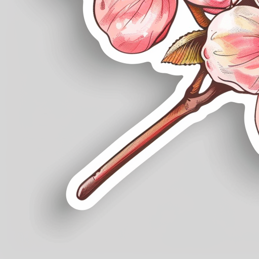 Cherry Blossom Apple Pencil Sticker Design