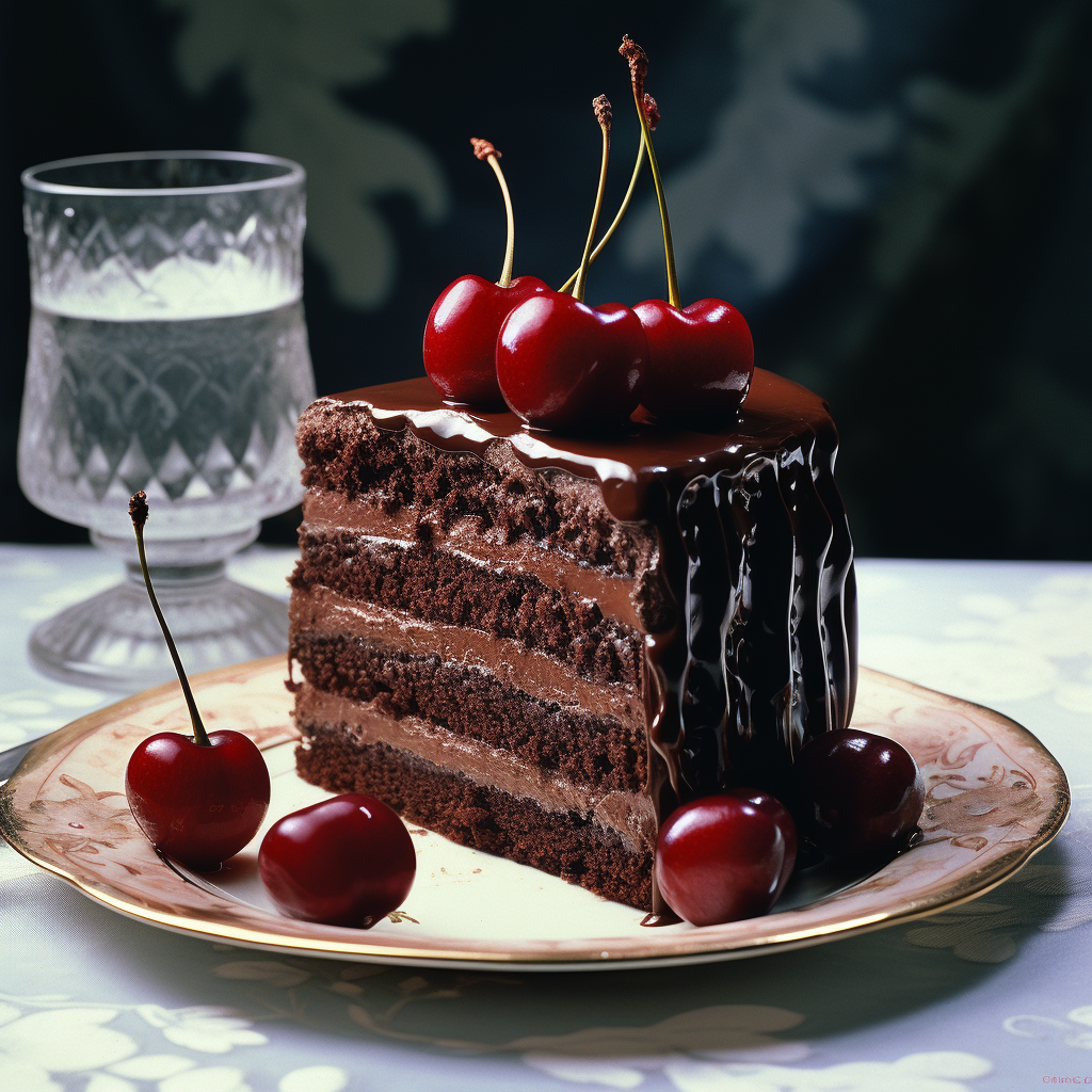 Cherry on a Chocolate Cake