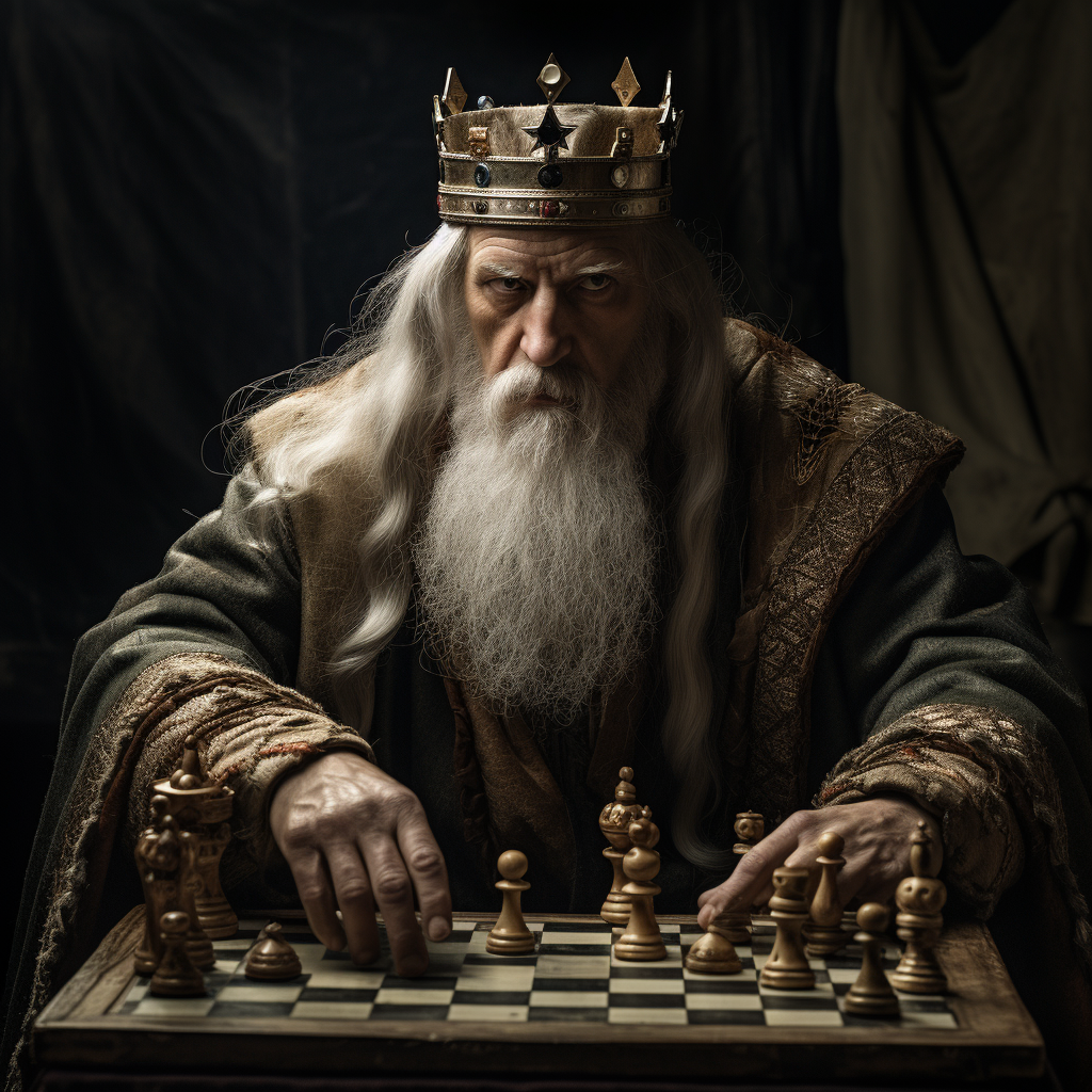 Chess King as Russian Oldman