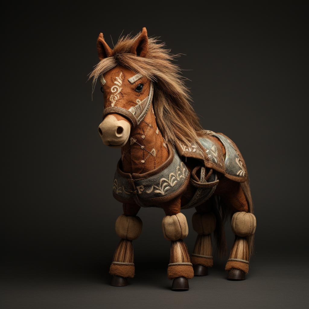 Adorable plush horse toy for kids