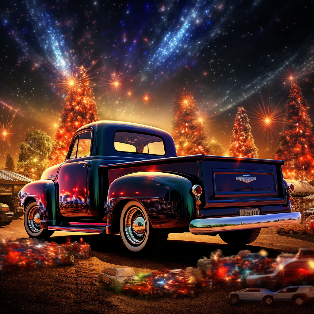 1953 Chevy 3100 Night Sky Fireworks