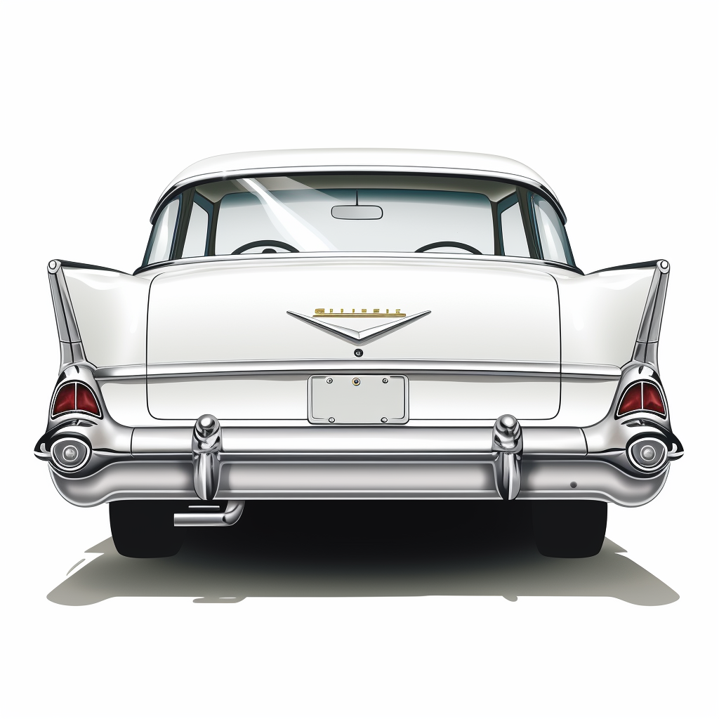 Back view of 1957 Chevy Impala