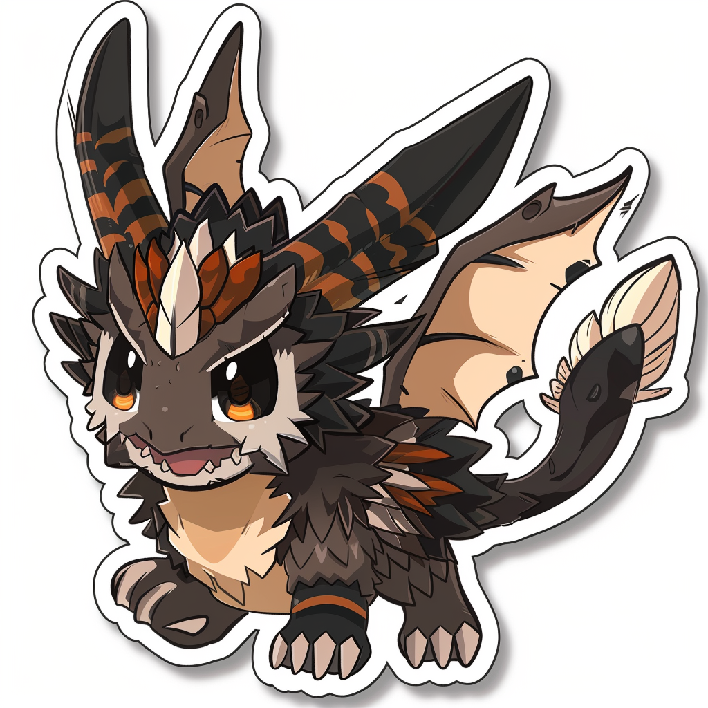 Small Nergigante sticker art