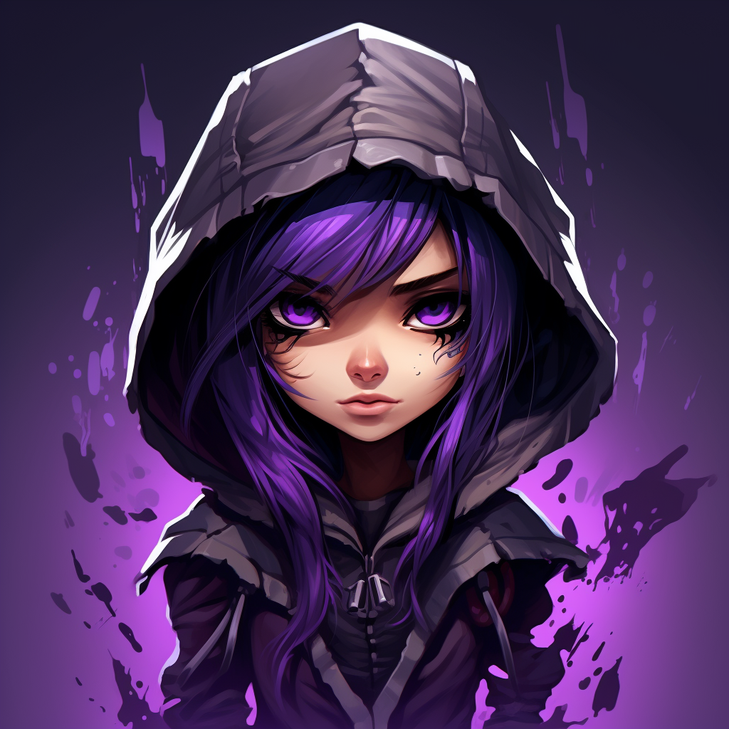 Chibi Avatar Cartoon Assassin Girl