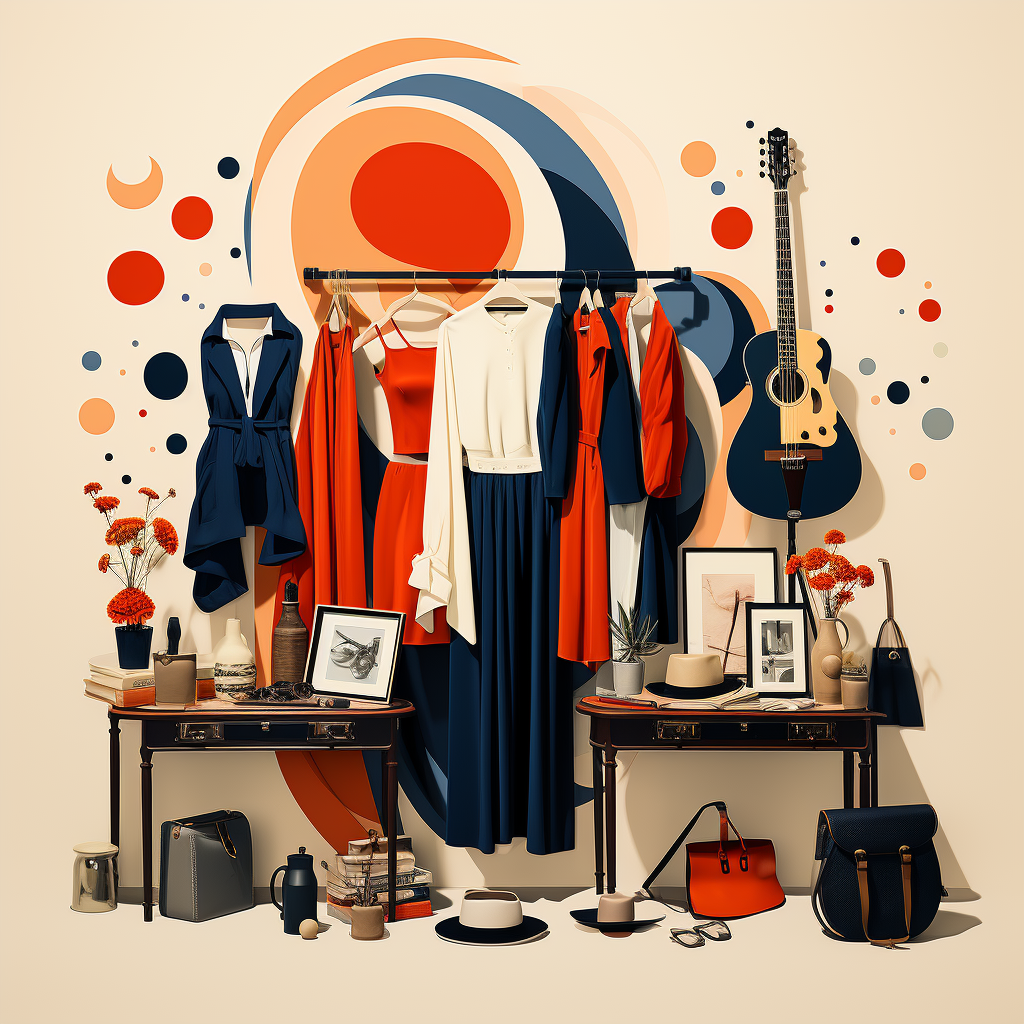 Colorful Second Hand Market
