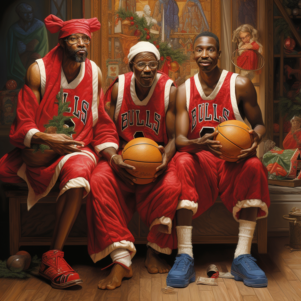 Three Wise Men with Basketballs