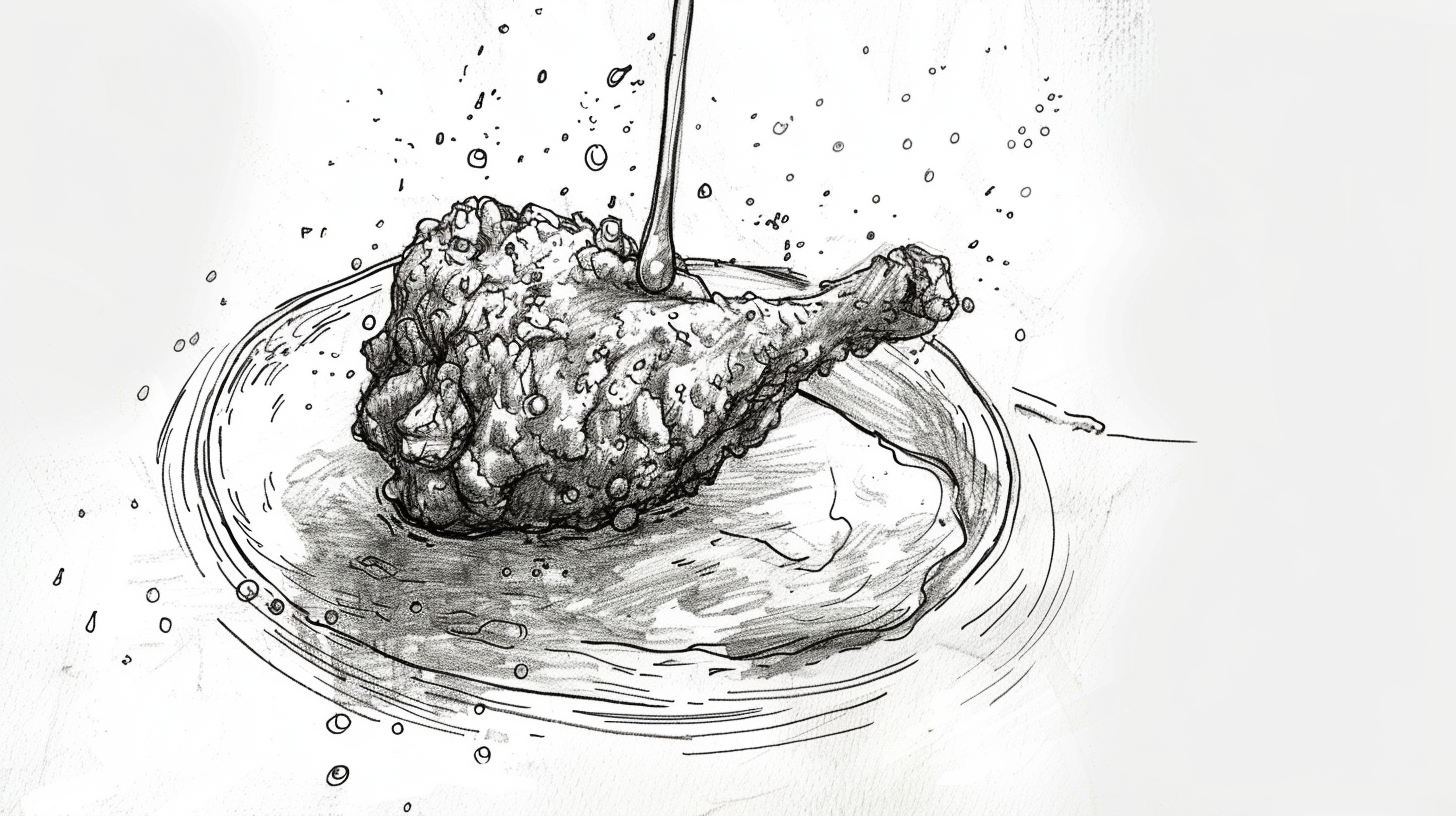 Chicken Tender Dipping Sauce Sketch