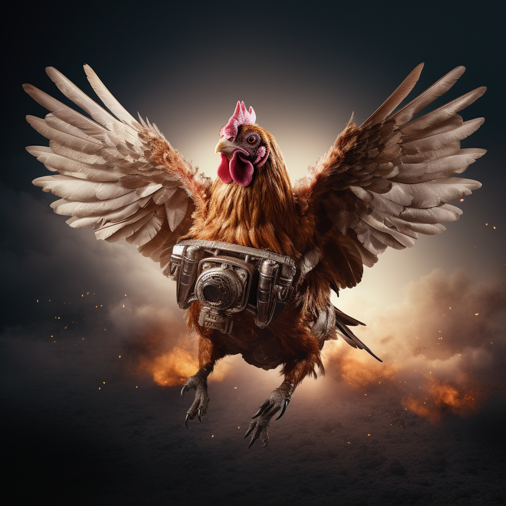 Chicken with Plane Wings Image