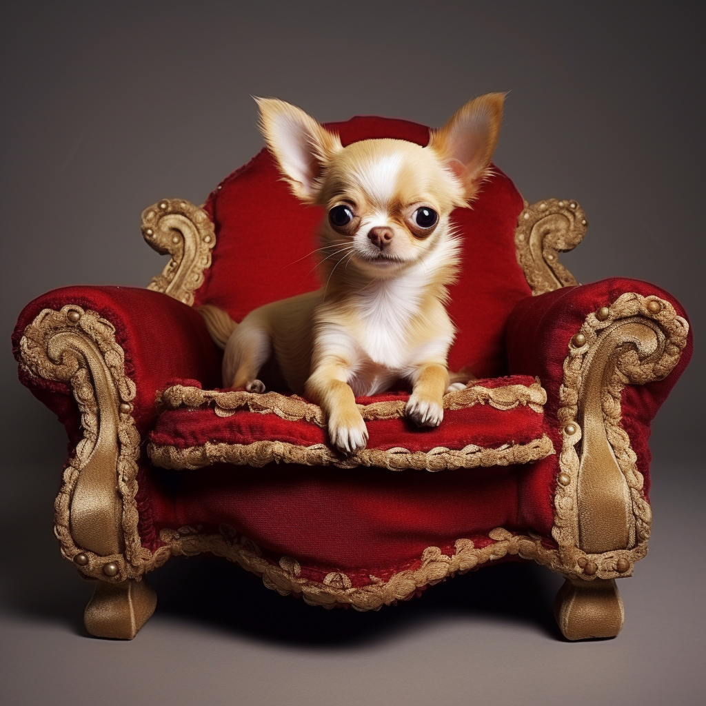 Chihuahua on Sofa