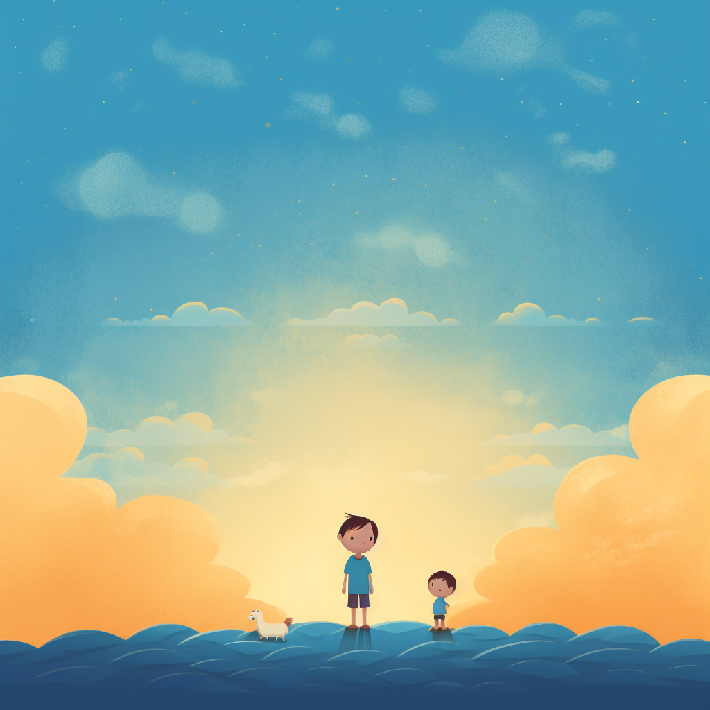 Vibrant background for child book cover