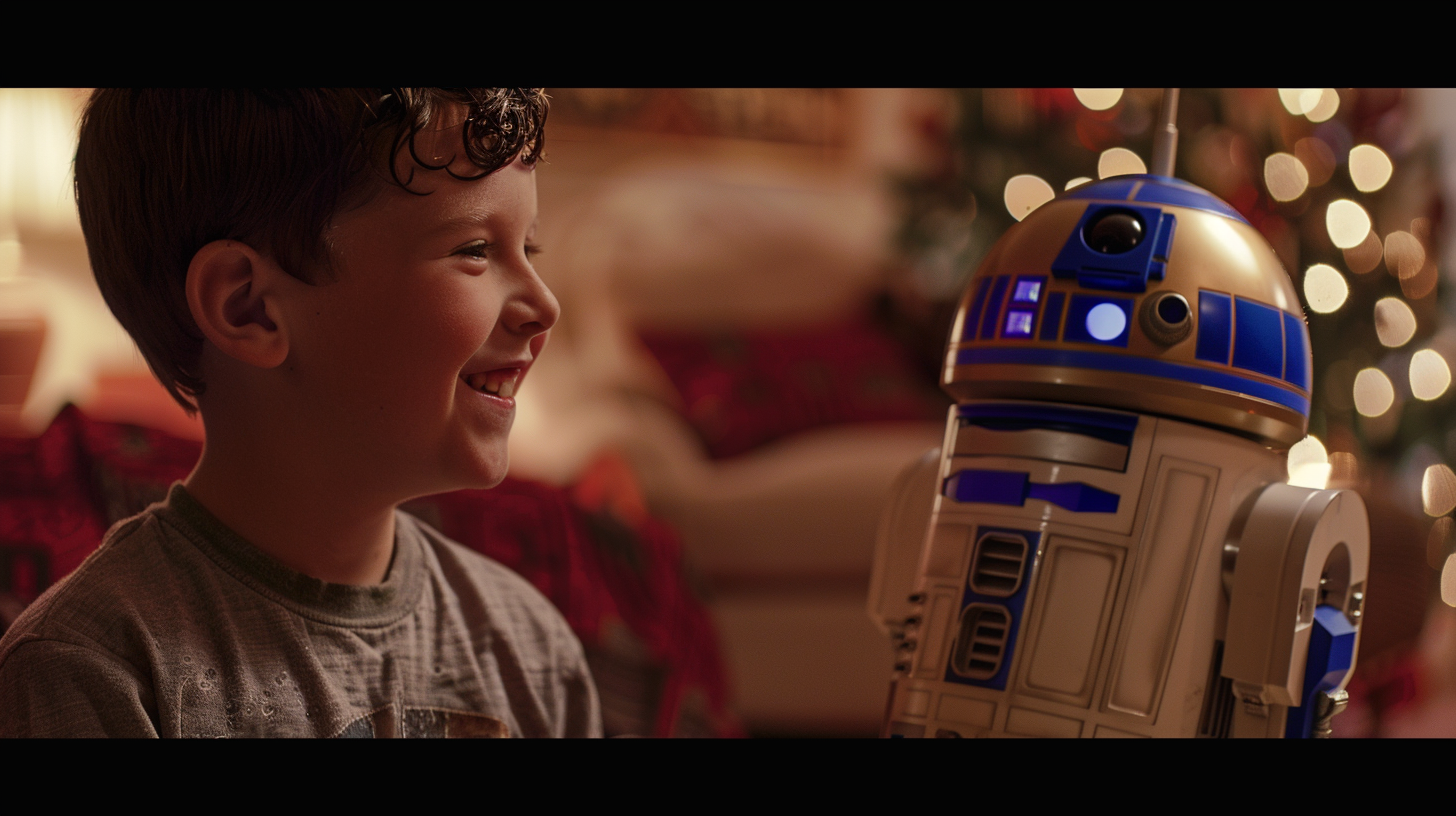 Child with Star Wars Droid