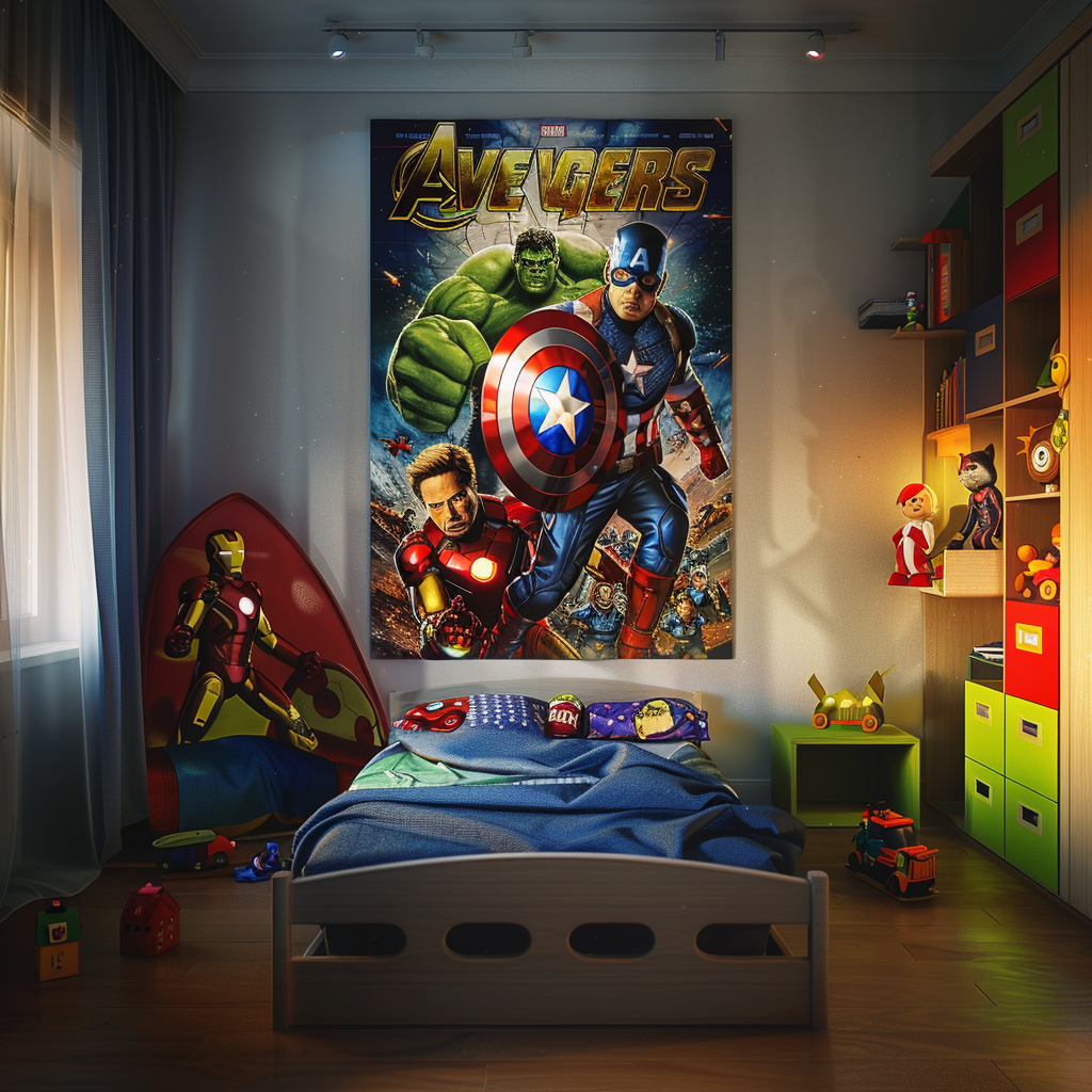 Child Bedroom Marvel Fan Blank Wall