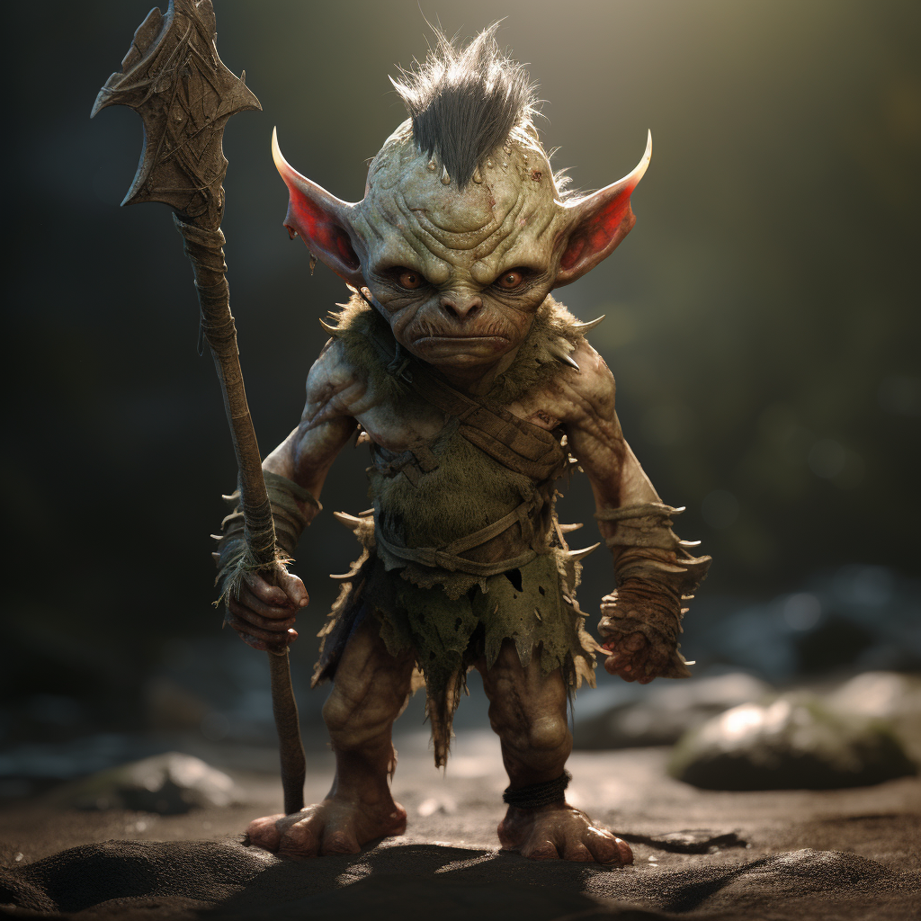 Young orc with prominent tusks