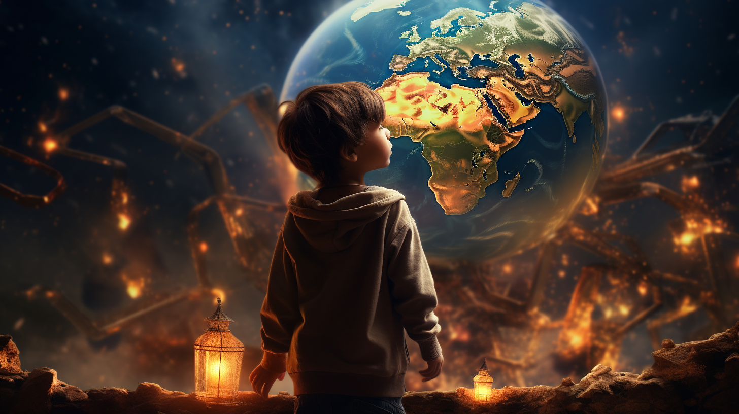 Child preparing for the world