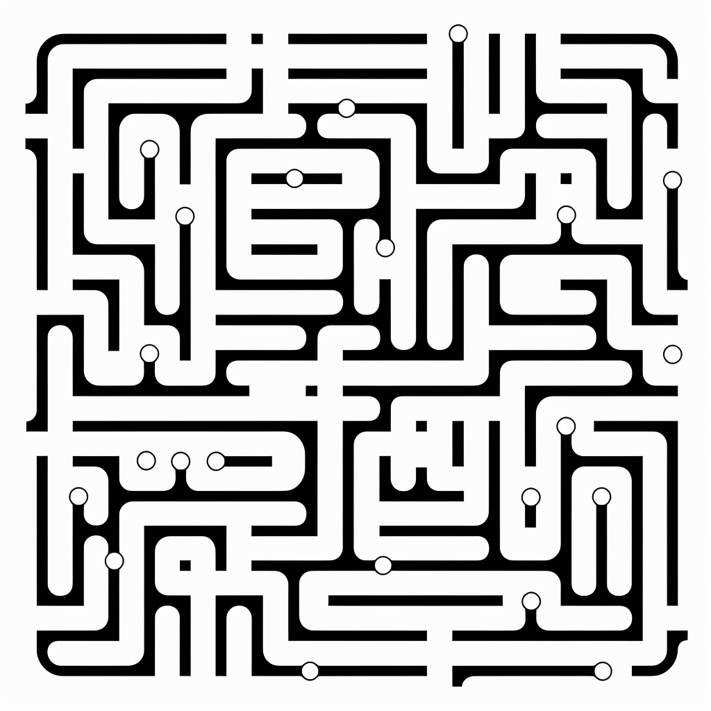 Maze pattern for children